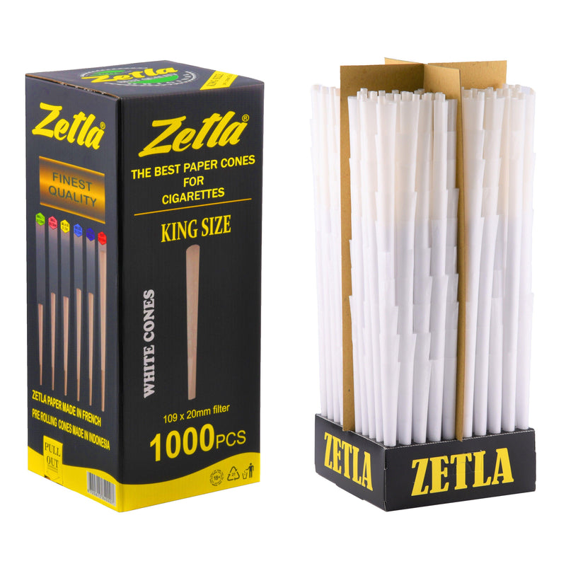 Pre-Rolled Cones Zetla King Size (1000 Pcs) - ABK Europe | Your Partner in Smoking