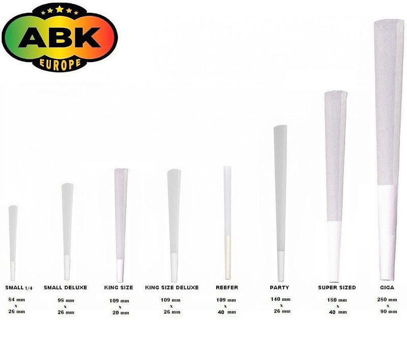 All Sizes Of Zetla Pre-Rolled Cones - ABK Europe | Your Partner in Smoking