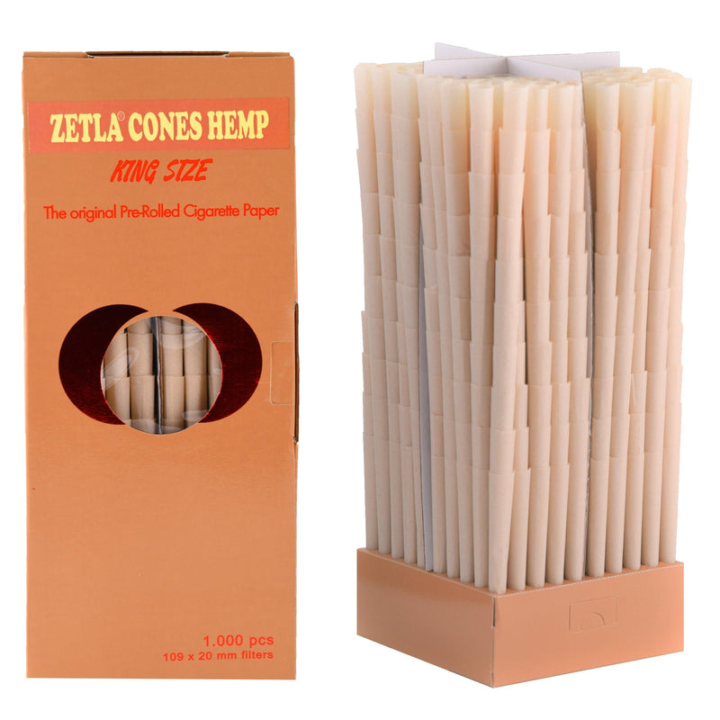 Pre-Rolled Cones Zetla Hemp King Size - ABK Europe | Your Partner in Smoking