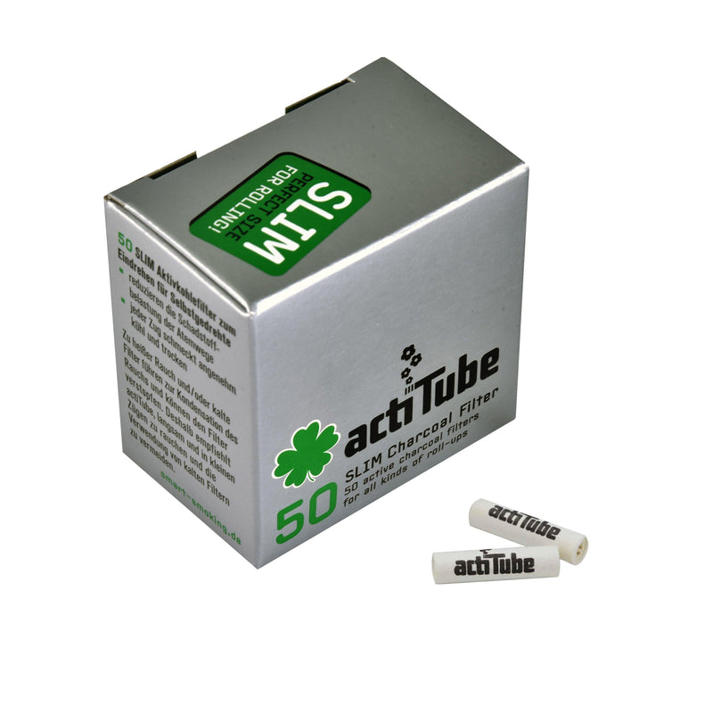Actitube 50 Slim Charcoal Filter - ABK Europe | Your Partner in Smoking