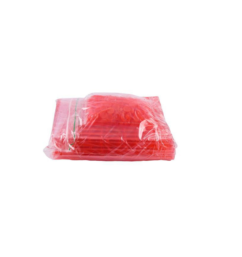 Plastic Tubes Hard Transparant Red 112mm - ABK Europe | Your Partner in Smoking