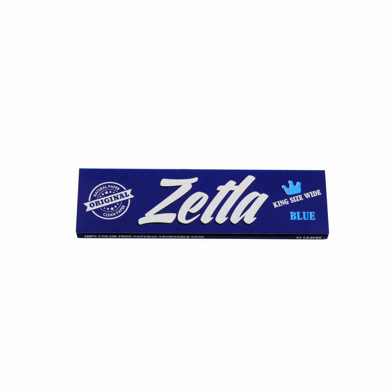 Zetla Rolling Papers Blue King Size Wide (50 Packs) - ABK Europe | Your Partner in Smoking