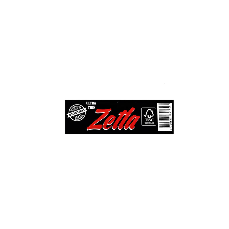 Zetla Rolling Paper Black Small 50/50 - ABK Europe | Your Partner in Smoking