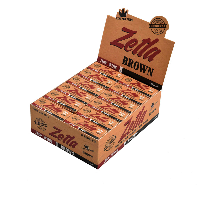 Zetla Rolling Papers Brown Rolls K/S Wide - ABK Europe | Your Partner in Smoking