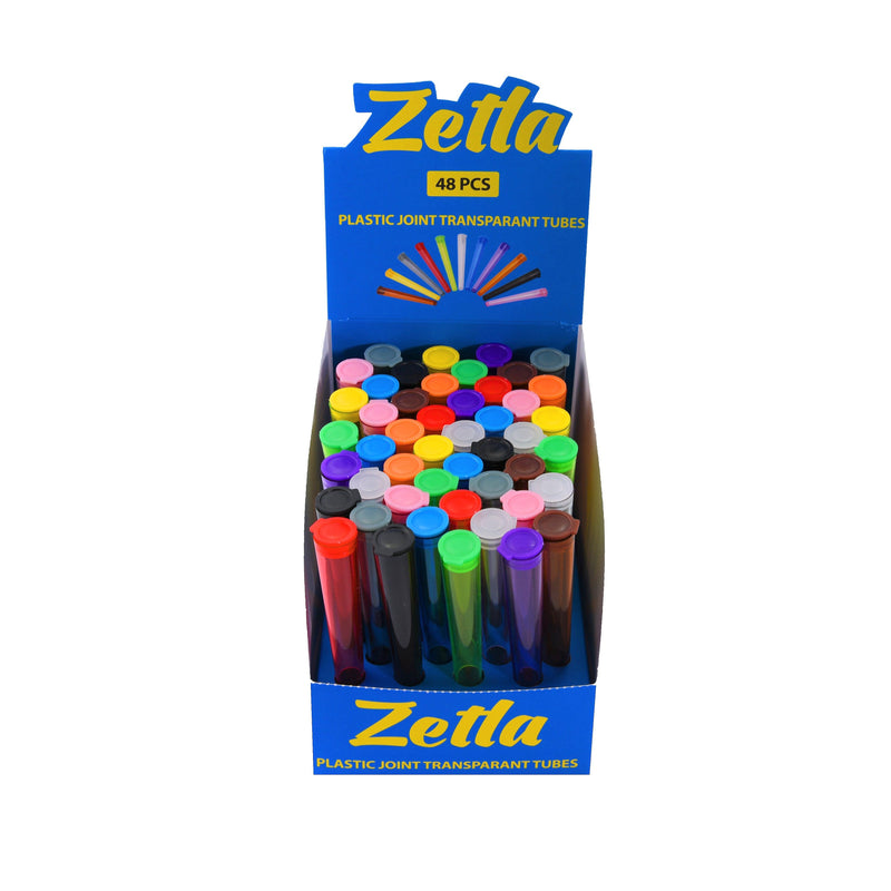 Zetla Plastic Joint Tubes Tansparent (48 Pcs) - ABK Europe | Your Partner in Smoking