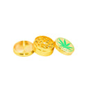 Gold Aluminium Grinders 3 Parts ( Art.nr.1593 ) - ABK Europe | Your Partner in Smoking