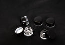 5 ML Round Glass Jar Child Resistant Black Lid Per 504 Pcs