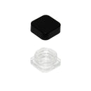 5 ML Square Glass Jar Child Resistant Black Lid With Own Logo