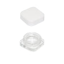 9 ML Square Glass Jar Child Resistant White Lid Per 300 Pcs
