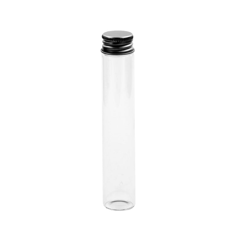 Glass Tubes Clear With Silver Cap 112mm Per 300 pcs