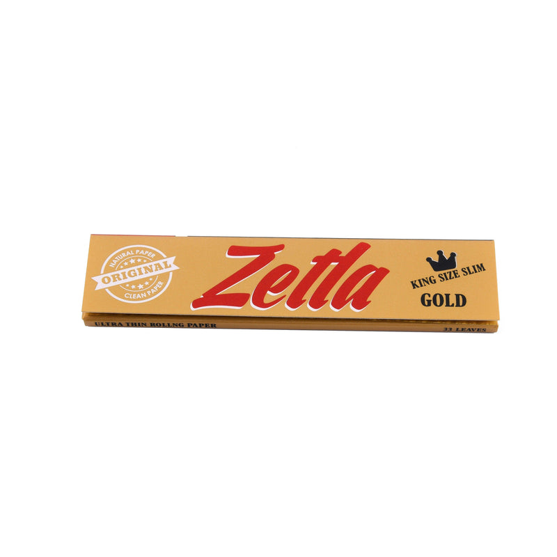 Zetla Rolling Papers Gold King Size Slim (100 Packs) - ABK Europe | Your Partner in Smoking