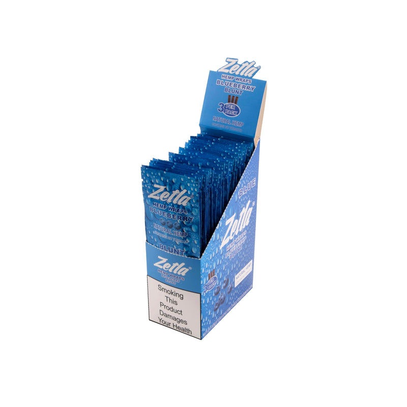 Zetla Hemp Wraps Blueberry ( 3/20 Packs ) - ABK Europe | Your Partner in Smoking