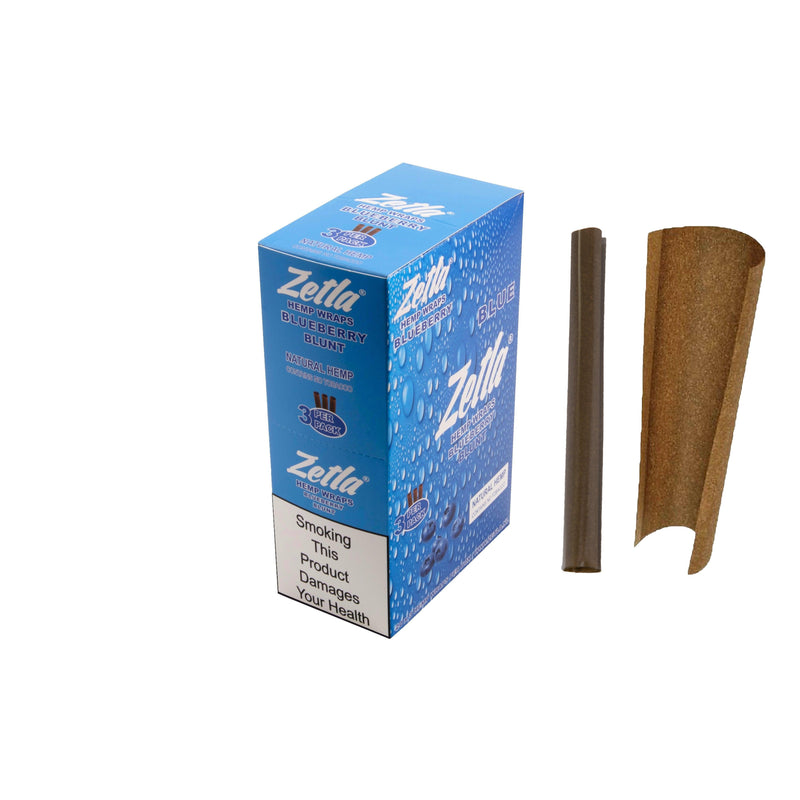 Zetla Hemp Wraps Blueberry ( 3/20 Packs ) - ABK Europe | Your Partner in Smoking