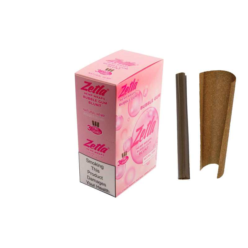 Zetla Hemp Wraps Bubble Gum ( 3/20 Packs ) - ABK Europe | Your Partner in Smoking