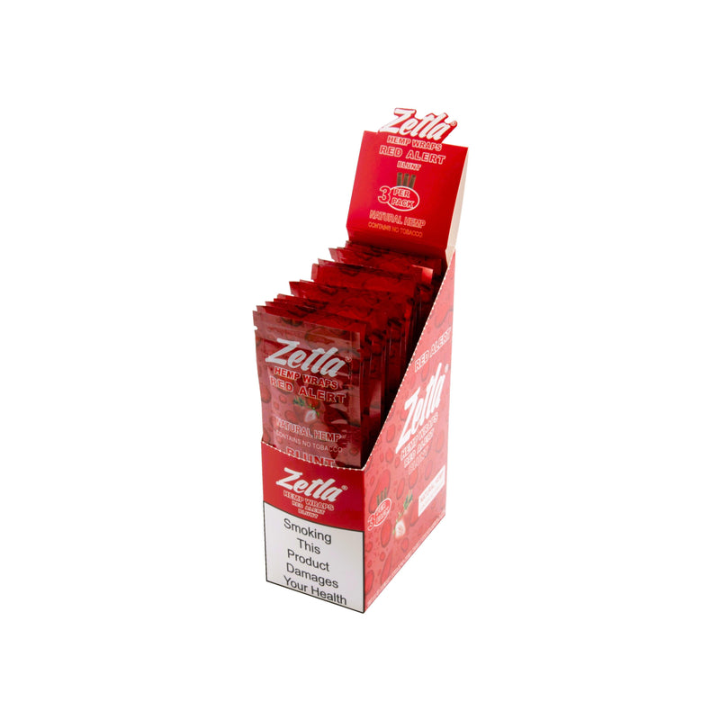 Zetla Hemp Wraps Red Alert ( 3/20 Packs ) - ABK Europe | Your Partner in Smoking