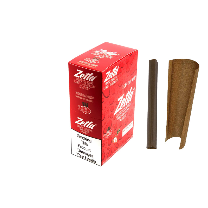 Zetla Hemp Wraps Red Alert ( 3/20 Packs ) - ABK Europe | Your Partner in Smoking