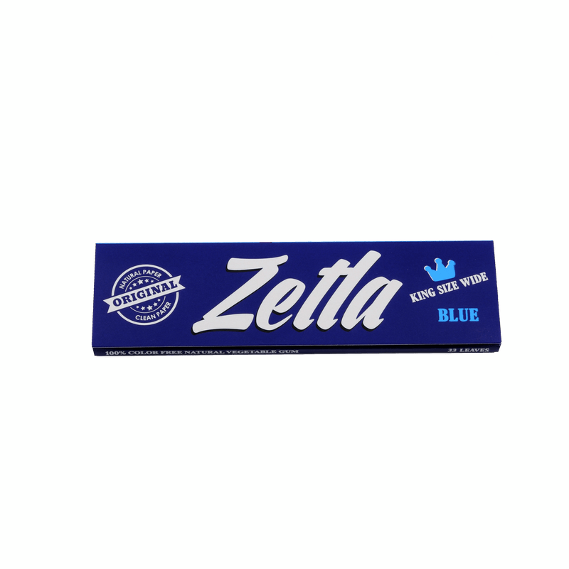 Zetla Rolling Papers Blue King Size Wide (100 Packs) - ABK Europe | Your Partner in Smoking