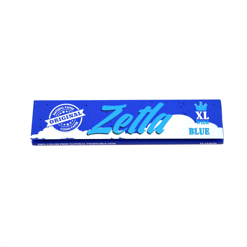Zetla Rolling Papers Blue XL Size Wide (50 Packs) - ABK Europe | Your Partner in Smoking