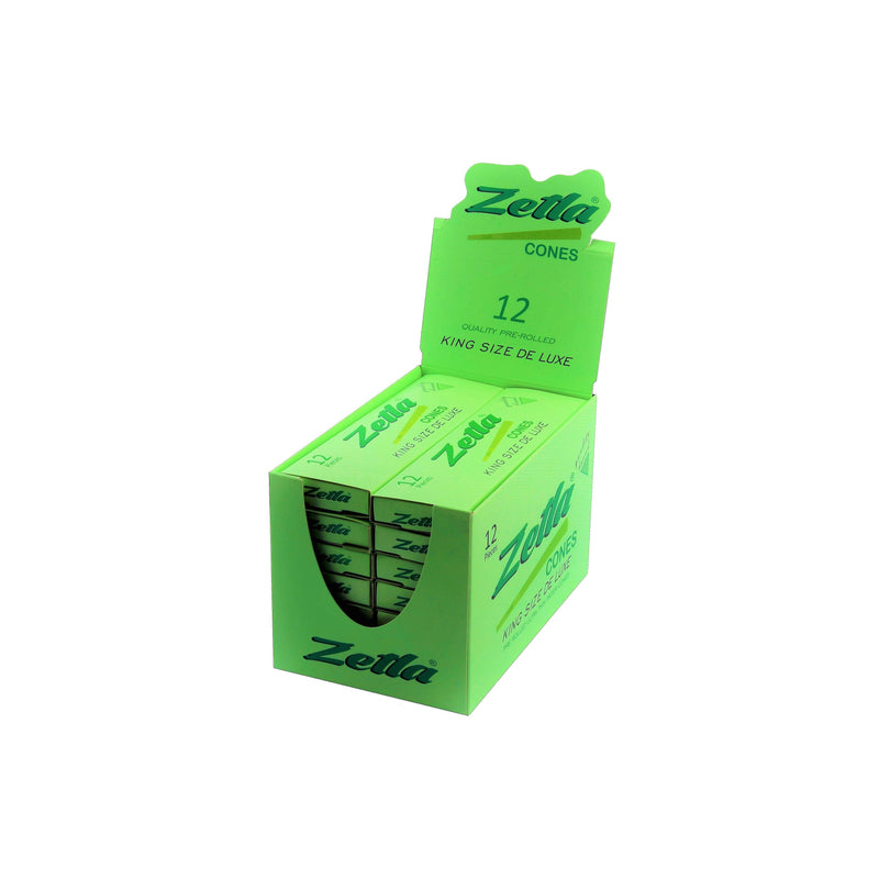 Pre-Rolled Cones Zetla King Size De Luxe Green 12/14 - ABK Europe | Your Partner in Smoking