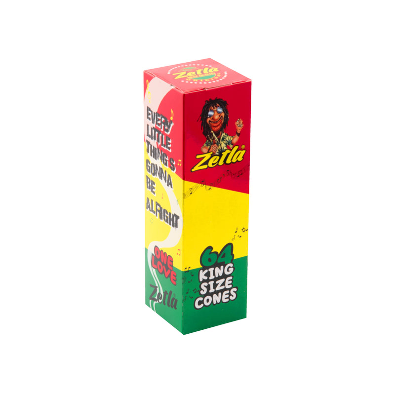 Pre-Rolled Cones Zetla Rasta De Luxe Size (64 Pcs)