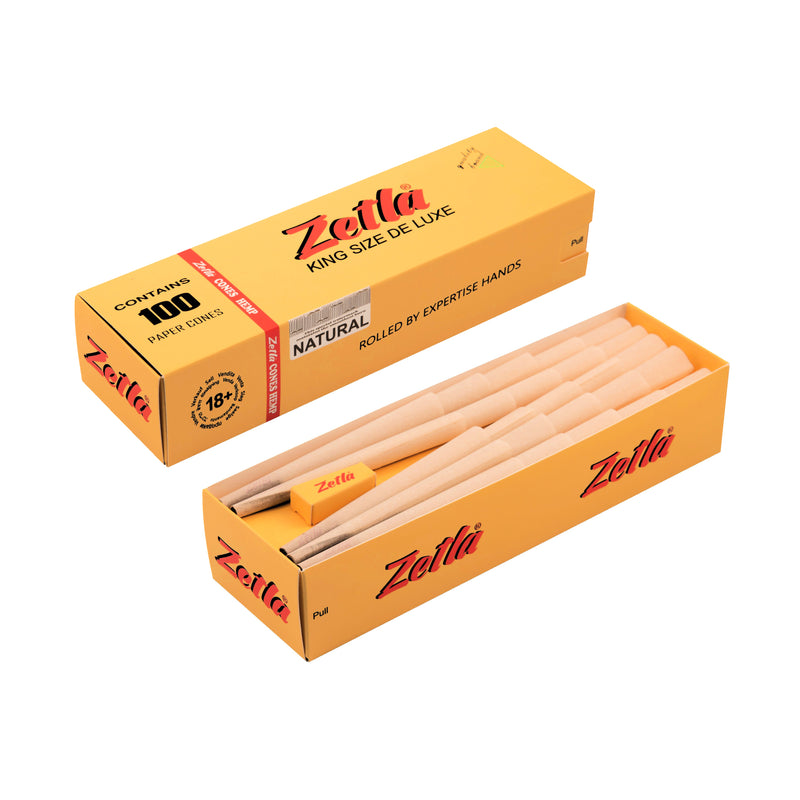 Pre-Rolled Cones Zetla King Size De Luxe Hemp (100 Pcs)