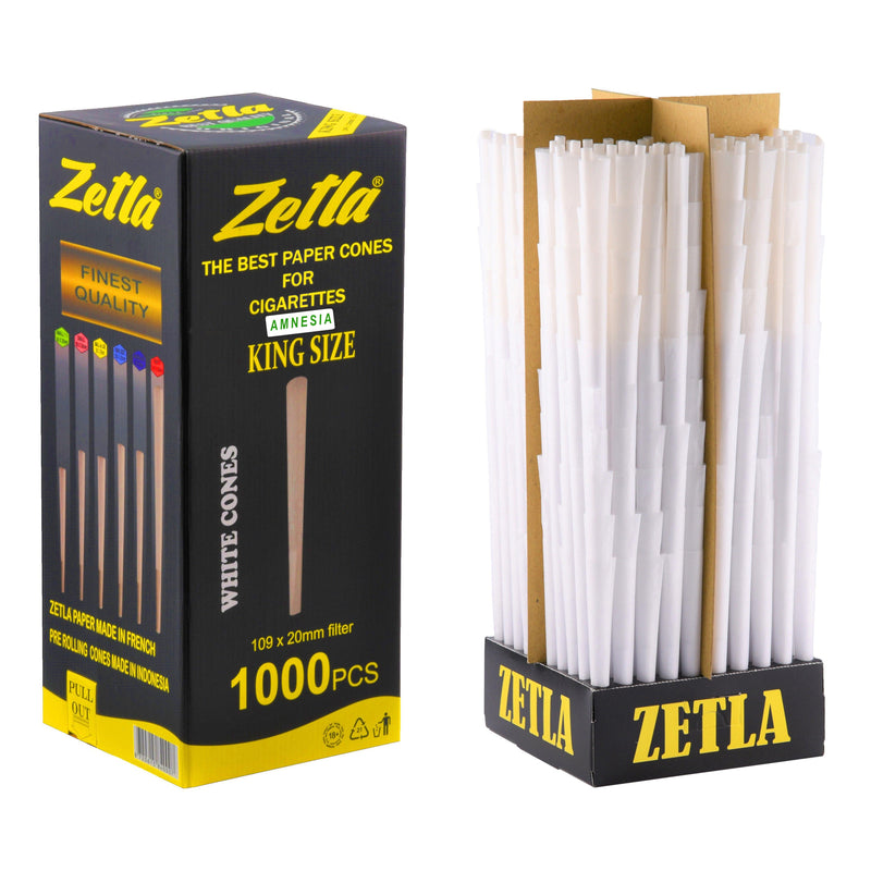 Pre Rolled Cones Zetla King Size With Logo ( Amnesia ) 1000 Pcs - ABK Europe | Your Partner in Smoking