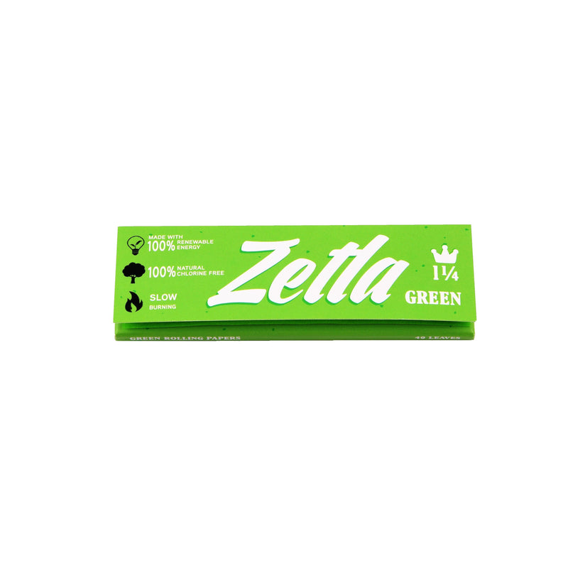 Zetla Rolling Paper Green 1¼ (50 Packs) - ABK Europe | Your Partner in Smoking