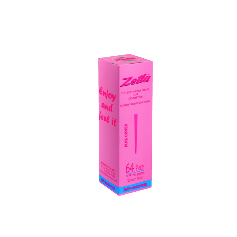 Pre-Rolled Cones Zetla King Size De Luxe Pink (64 Pcs) - ABK Europe | Your Partner in Smoking