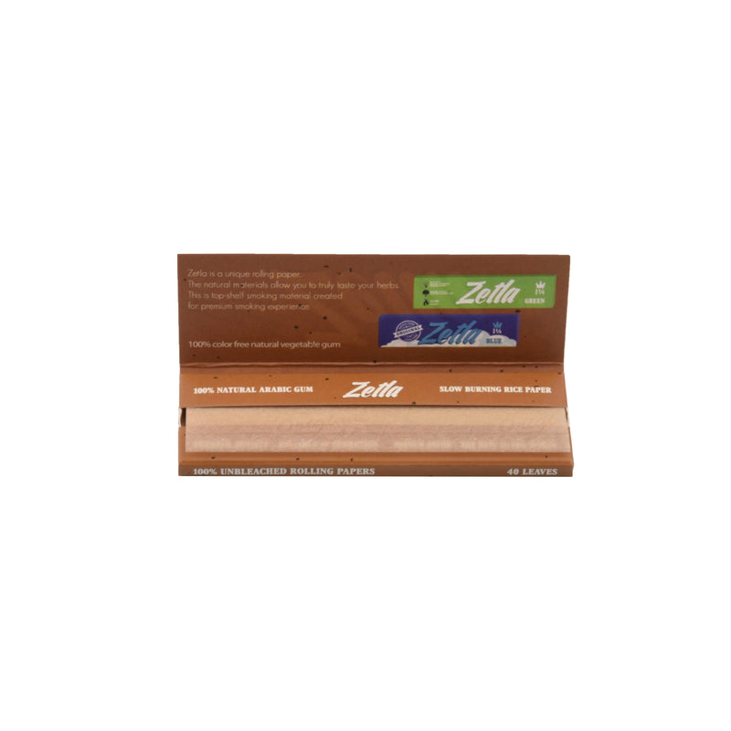 Zetla Rolling Paper Brown 1¼ (50 Packs) - ABK Europe | Your Partner in Smoking