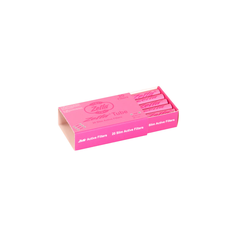 Zetla Slim Active Filters Pink  ( 20 Pack / 20 Filters )