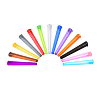 Plastic Tubes Transparent Hard Mix Colors 112mm (250 Pcs)