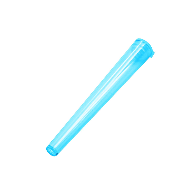 Plastic Tubes Hard Transparent Cyan 112mm (2000 Pcs)