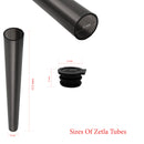 Plastic Tubes Hard Transparent Black 112mm (2000 Pcs)