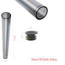 Plastic Tubes Hard Transparent Grey 112mm (2000 Pcs)
