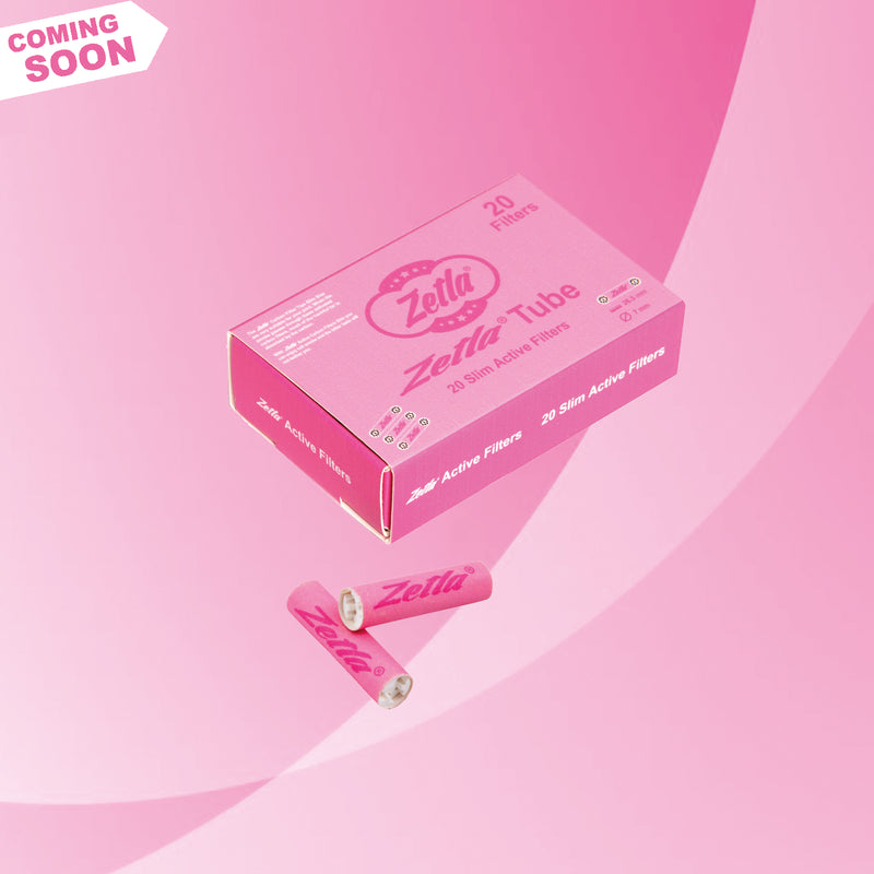 Zetla Slim Active Filters Pink – Cleaner, Cooler Smoke with a Stylish Twist (7 mm, 20 Pack)