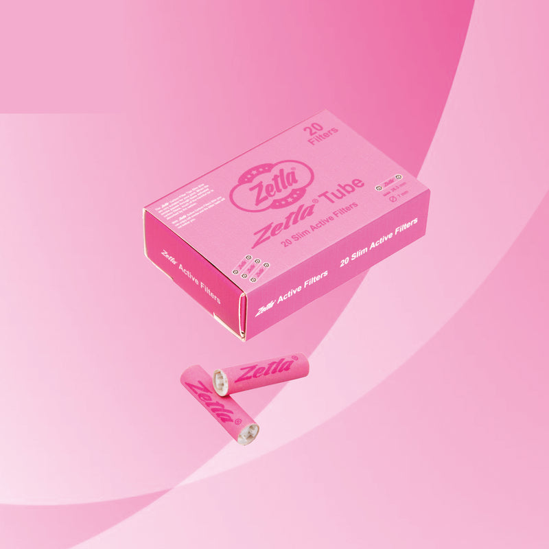 Zetla Slim Active Filters Pink  ( 20 Pack / 20 Filters )