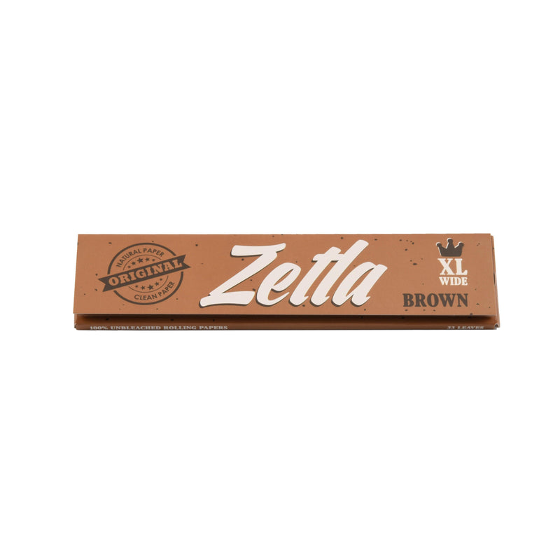 Zetla Rolling Papers Brown XL Size Wide (50 Packs)