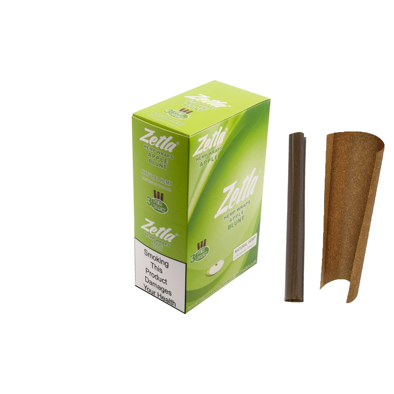 Zetla Hemp Wraps Apple ( 3/20 Packs ) - ABK Europe | Your Partner in Smoking