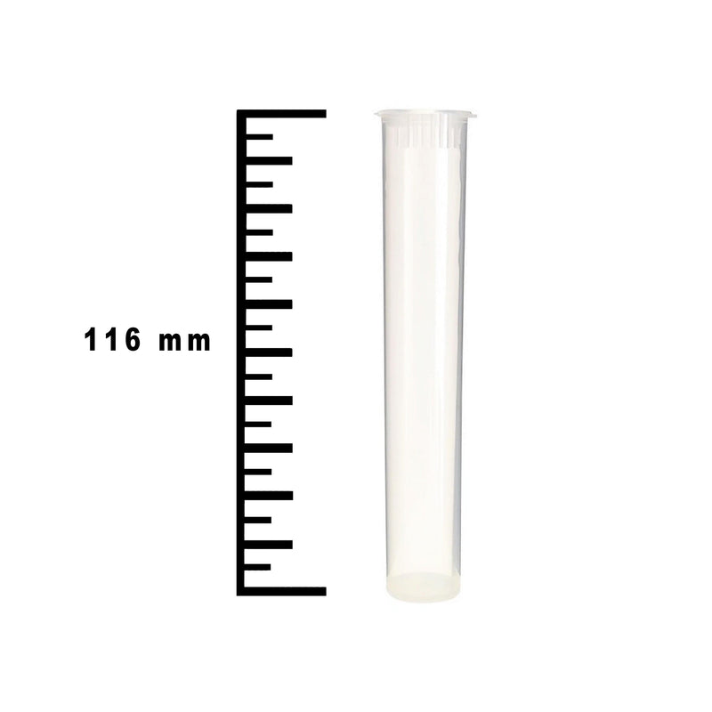 Plastic Tubes Clear Child Resistent 116mm