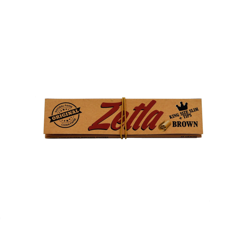 Zetla Rolling Papers Brown + Filters Slim (26 Packs) - ABK Europe | Your Partner in Smoking