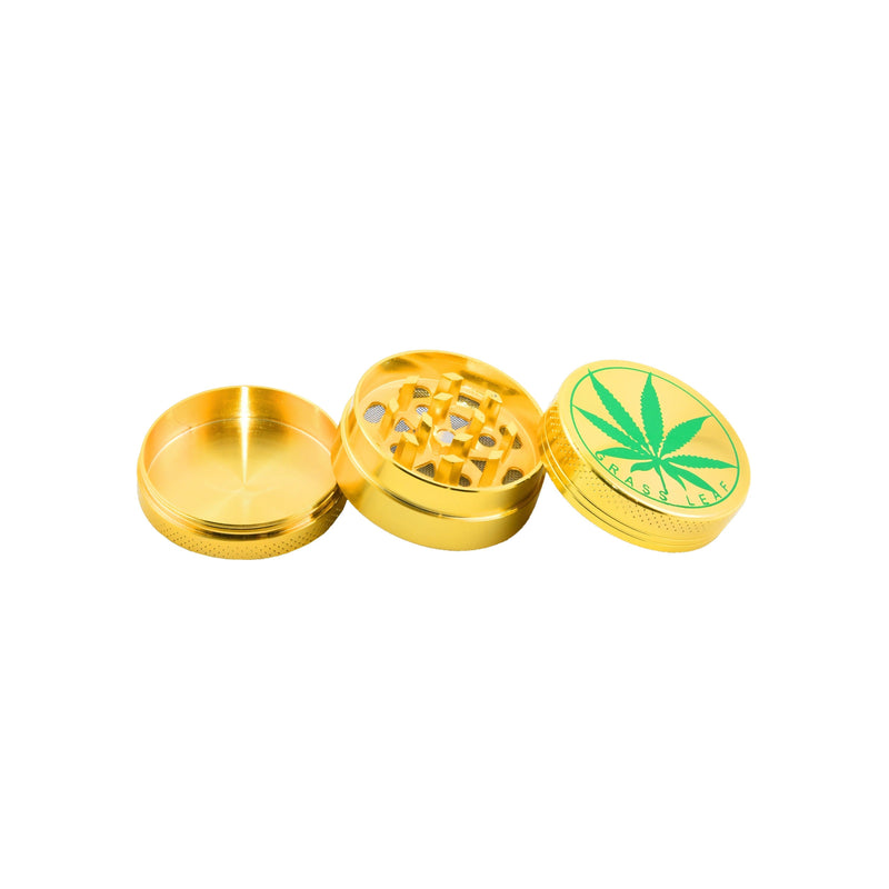 Aluminium Grinders Gold 3 Parts ( 5093-3) - ABK Europe | Your Partner in Smoking
