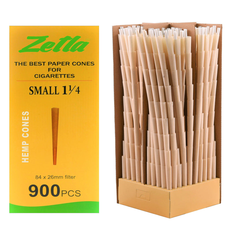 Pre-Rolled Cones Zetla Small Hemp 1 1/4 (900 Pcs) - ABK Europe | Your Partner in Smoking