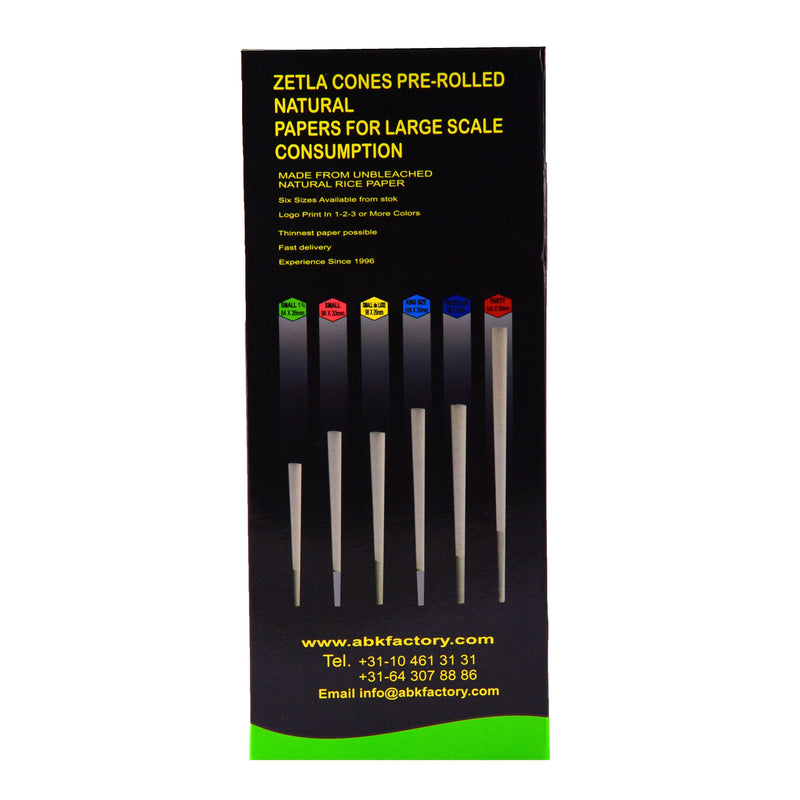 Zetla Pre-Rolled Cones Small 1/4 - ABK Europe | Your Partner in Smoking