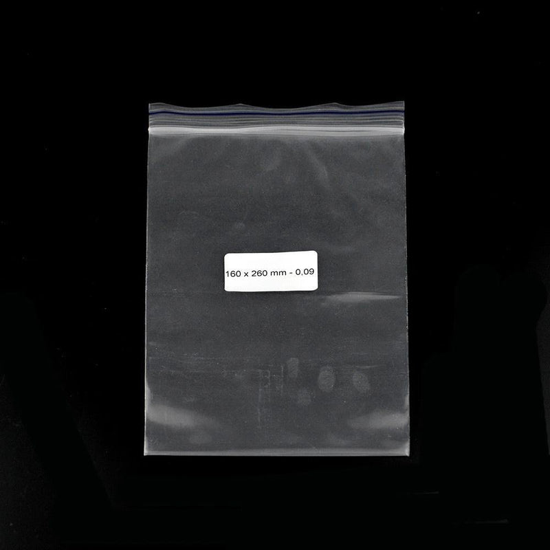 Ziplock Bag 160x260mm  0,09 mm - ABK Europe | Your Partner in Smoking