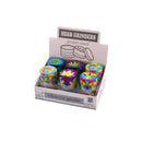 Aluminium Grinders Weed Leaf 4 Parts ( Art.nr.1573 ) - ABK Europe | Your Partner in Smoking