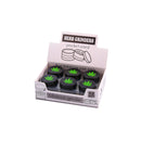 Aluminium Grinders Grass Leaf 3 Parts ( Art.nr.1591 ) - ABK Europe | Your Partner in Smoking