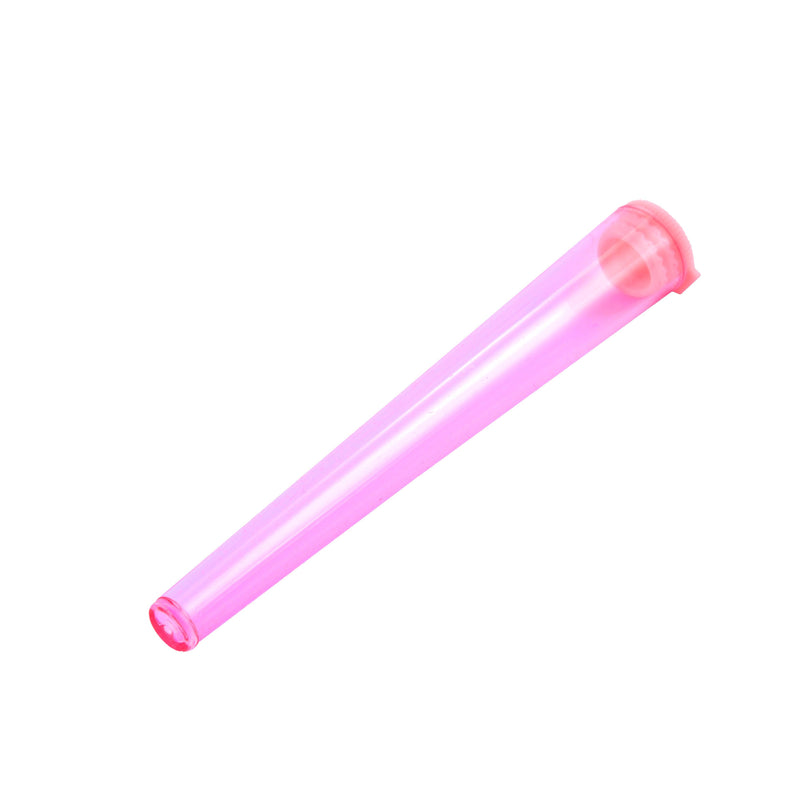 Plastic Tubes Hard Transparent Pink 112mm (2000 Pcs) - ABK Europe | Your Partner in Smoking
