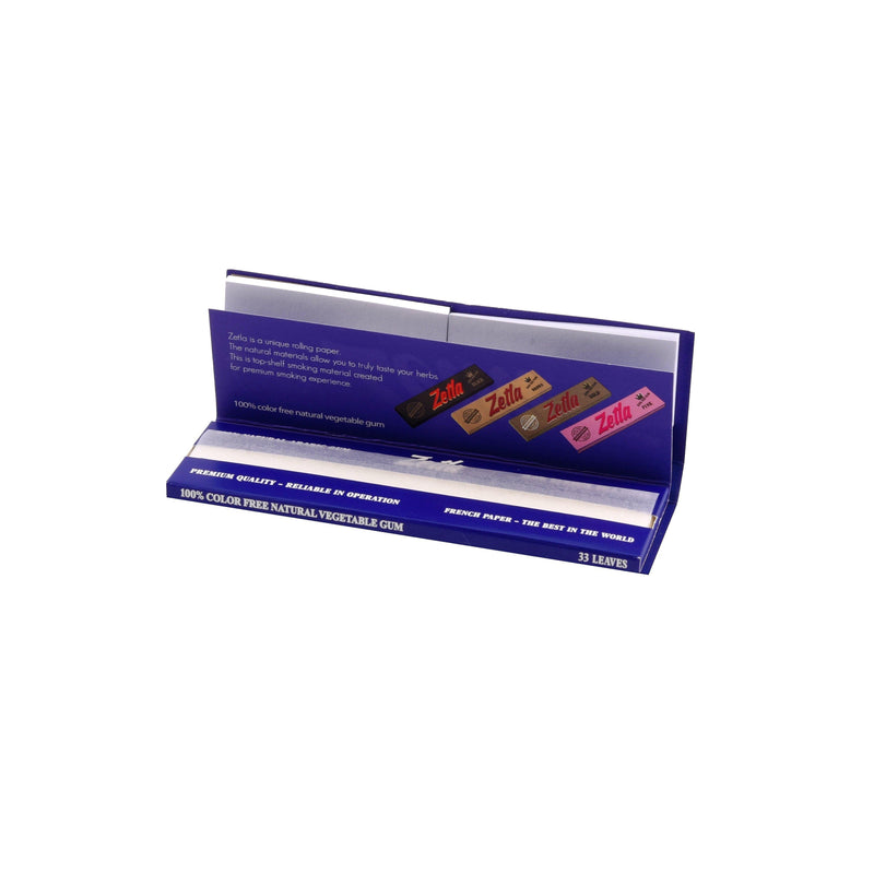 Zetla Rolling Papers Blue + Filters Wide - ABK Europe | Your Partner in Smoking