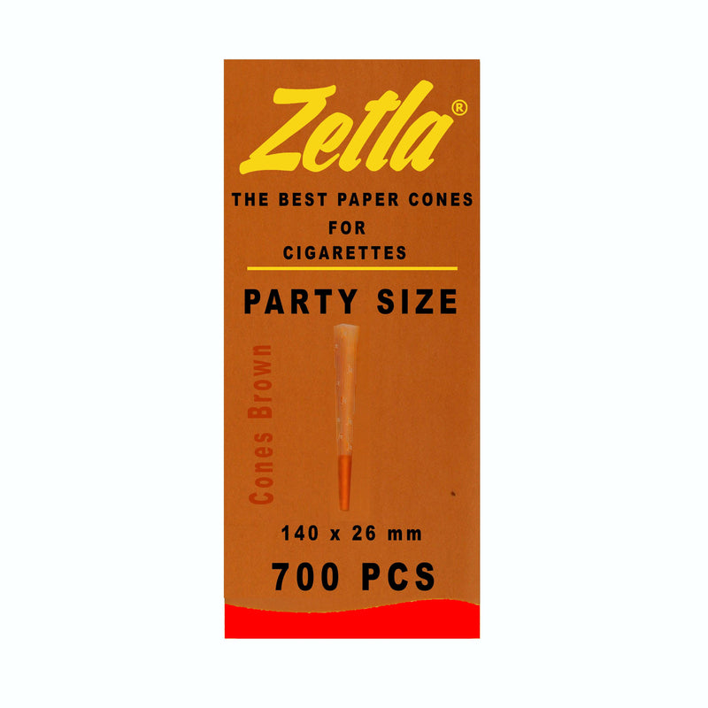 Pre-Rolled Cones Zetla King Size Party Brown (700 Pcs) - ABK Europe | Your Partner in Smoking