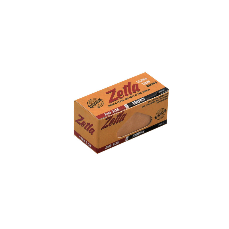 Zetla Rolling Papers Brown Rolls K/S Slim (24 Packs) - ABK Europe | Your Partner in Smoking